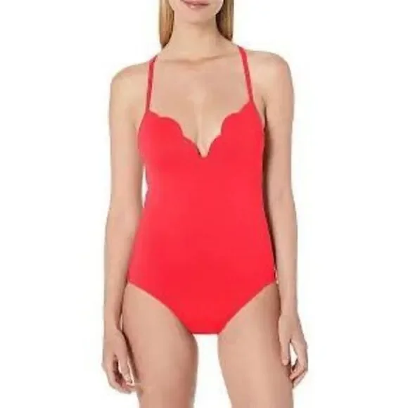New. SEAFOLLY red one piece. Size US 6. Retails $149